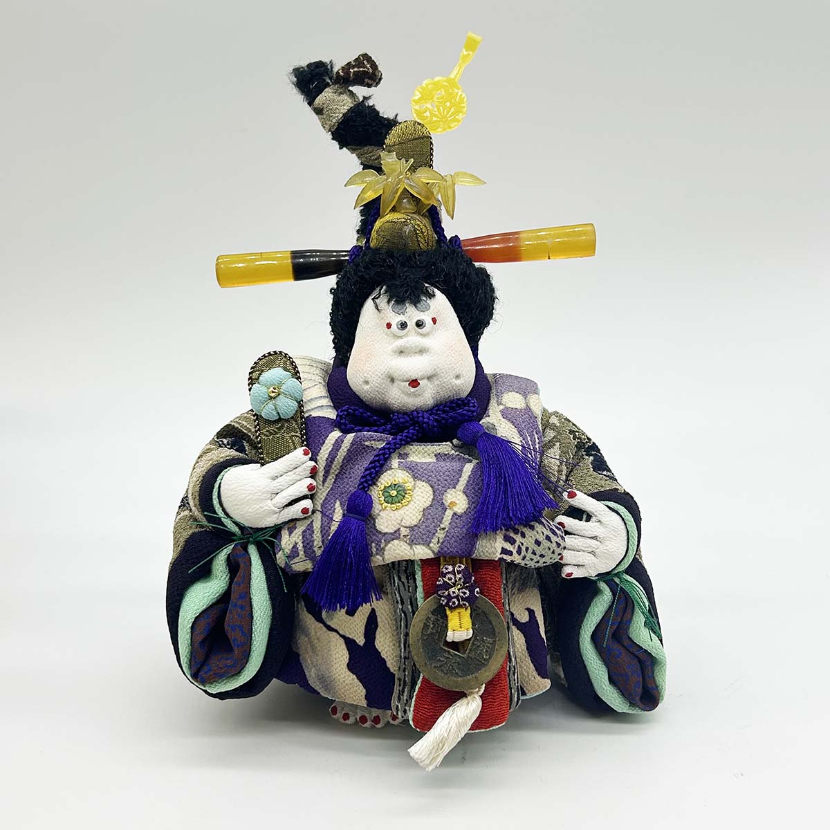 上原装子 古布創作人形 おひなちゃま ミニ立