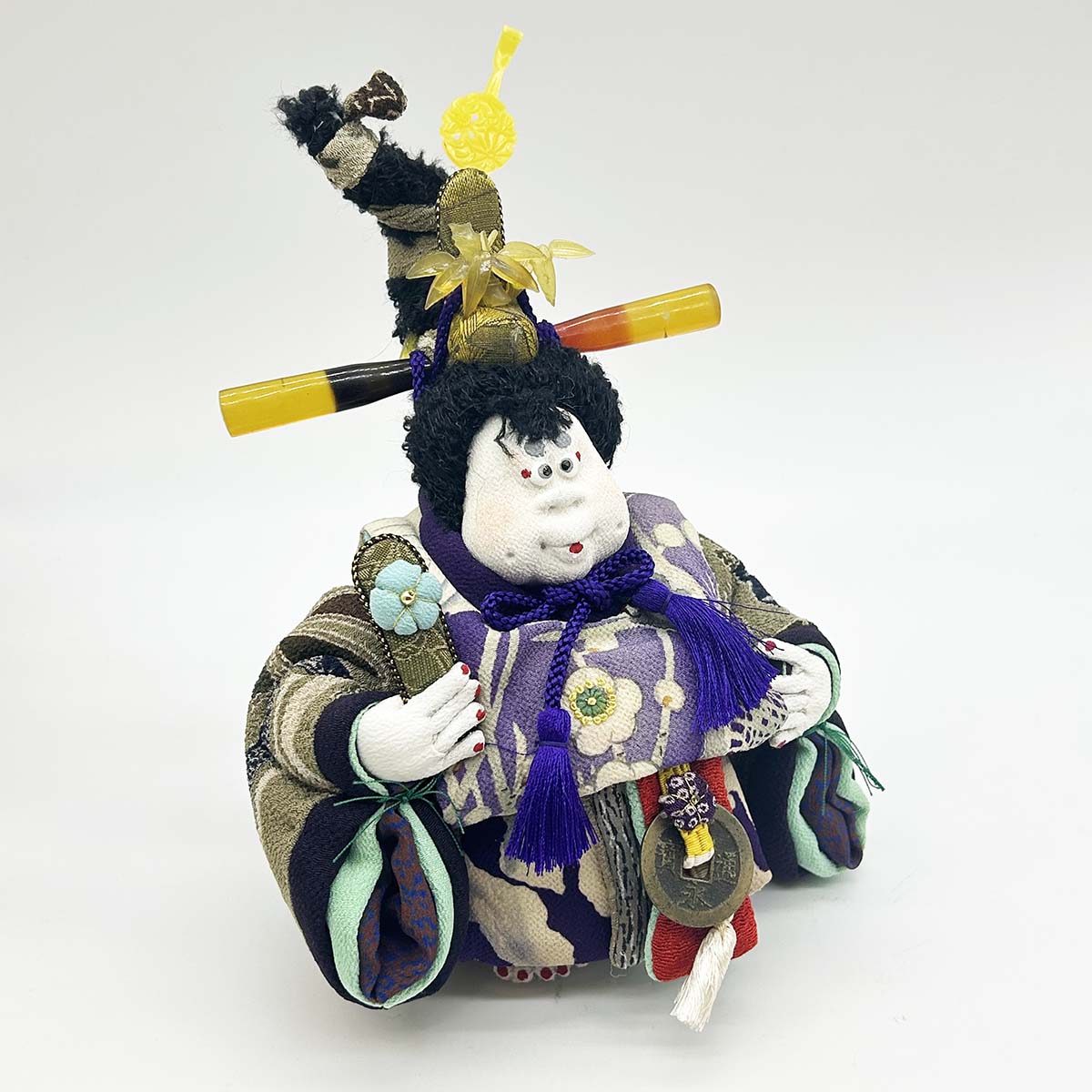 上原装子 古布創作人形 おひなちゃま ミニ立