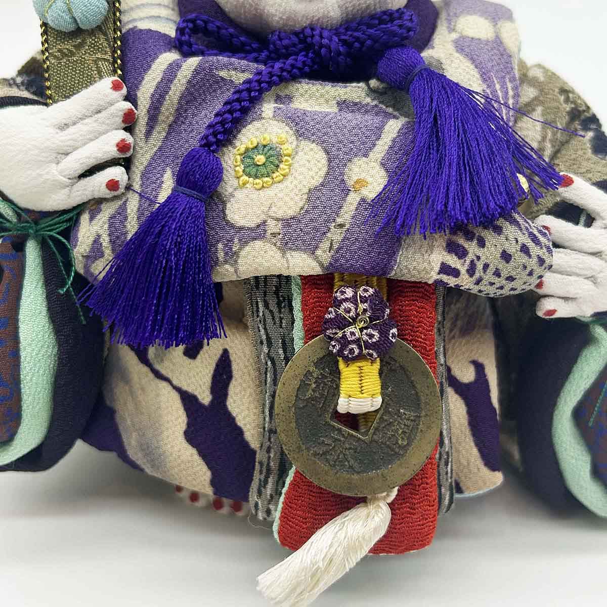 上原装子 古布創作人形 おひなちゃま ミニ立