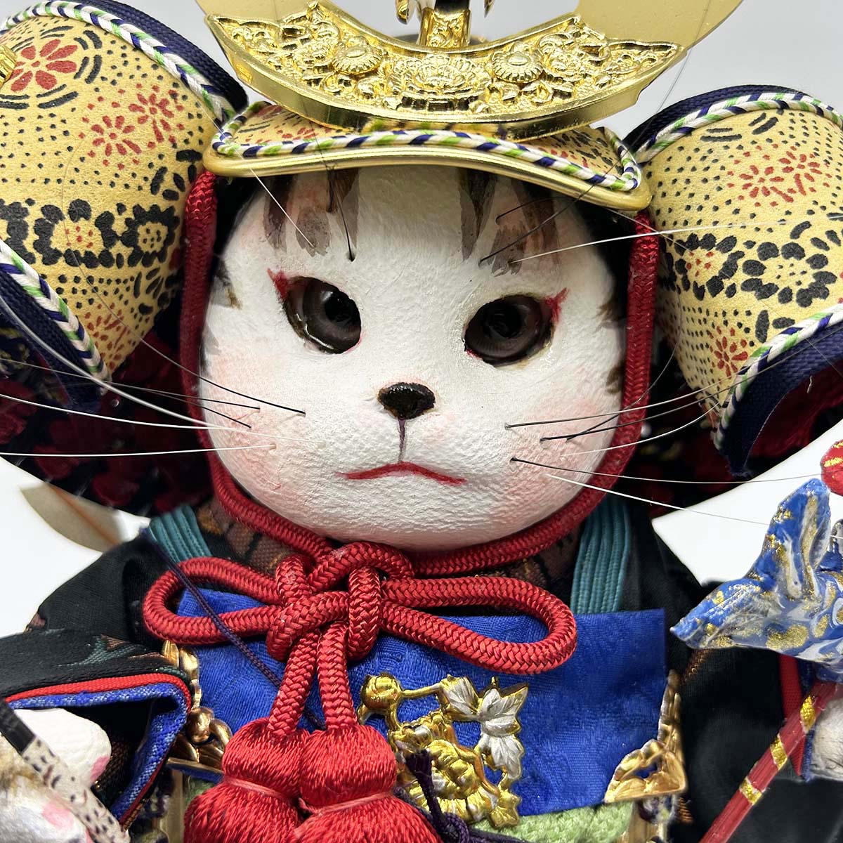 創作猫人形 五月の若武者(大)