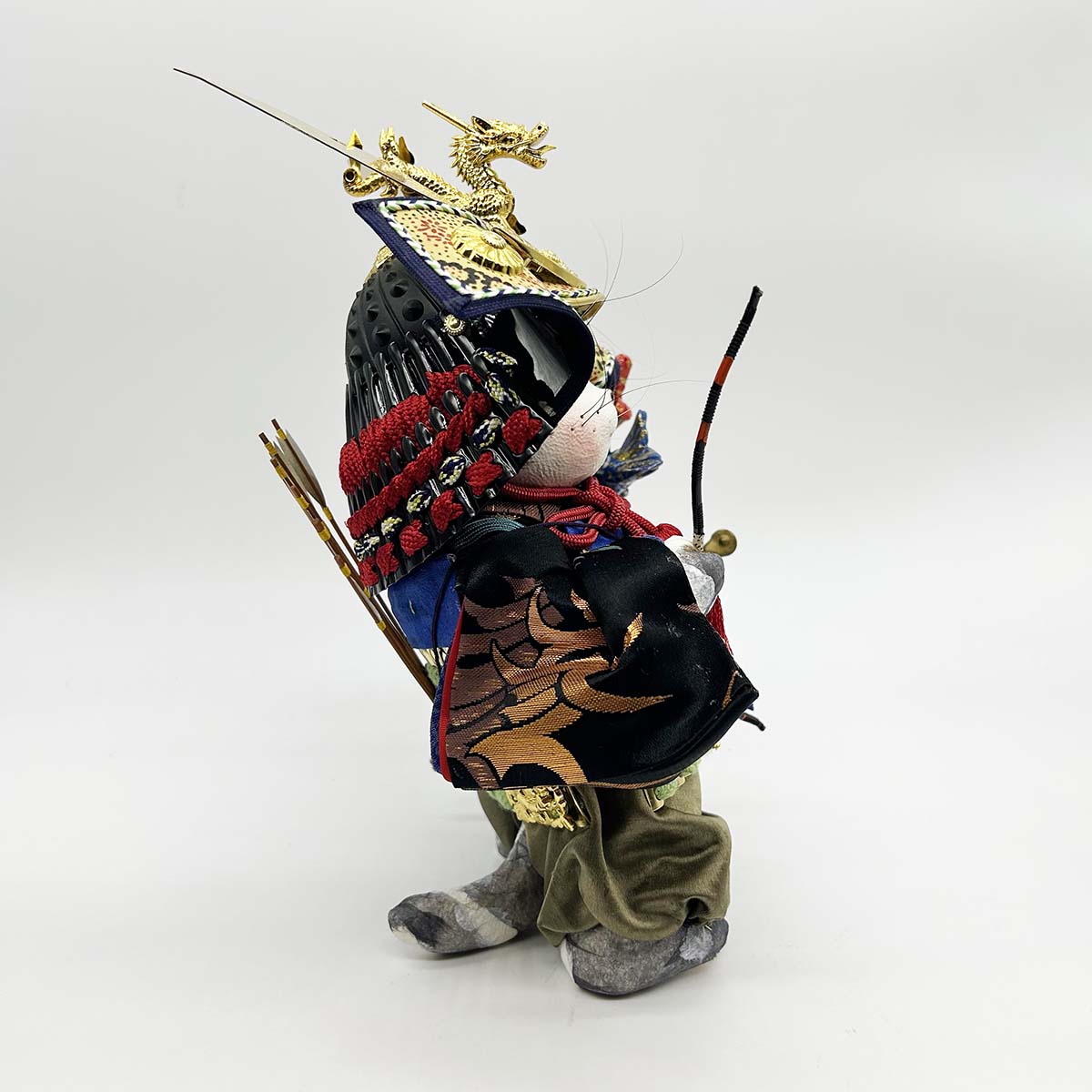 創作猫人形 五月の若武者(大)