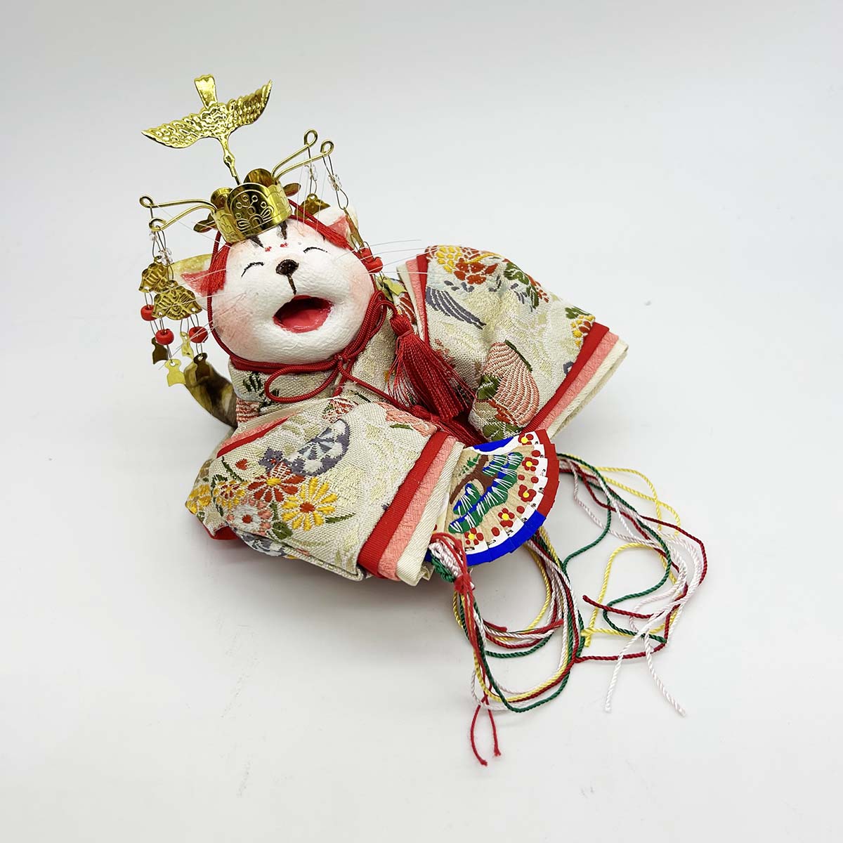 創作猫人形 招福びな(中) 扇