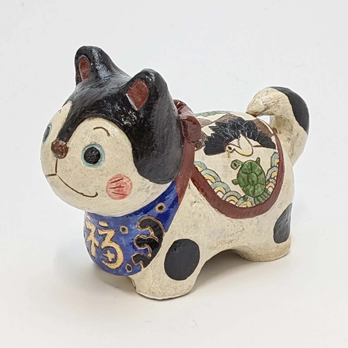 井上翠 信楽焼 陶人形 福犬