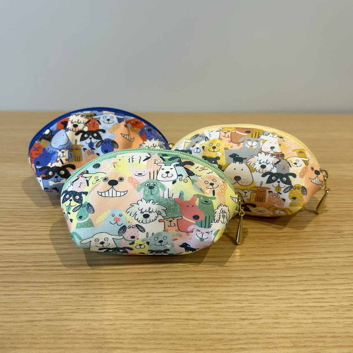 わんわんパラダイス ミニギャザーポーチ 四季彩堂オリジナル 1