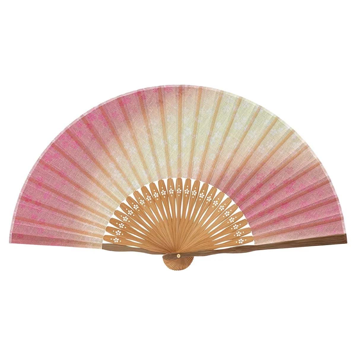 山二 京扇子 小桜 ピンク セット