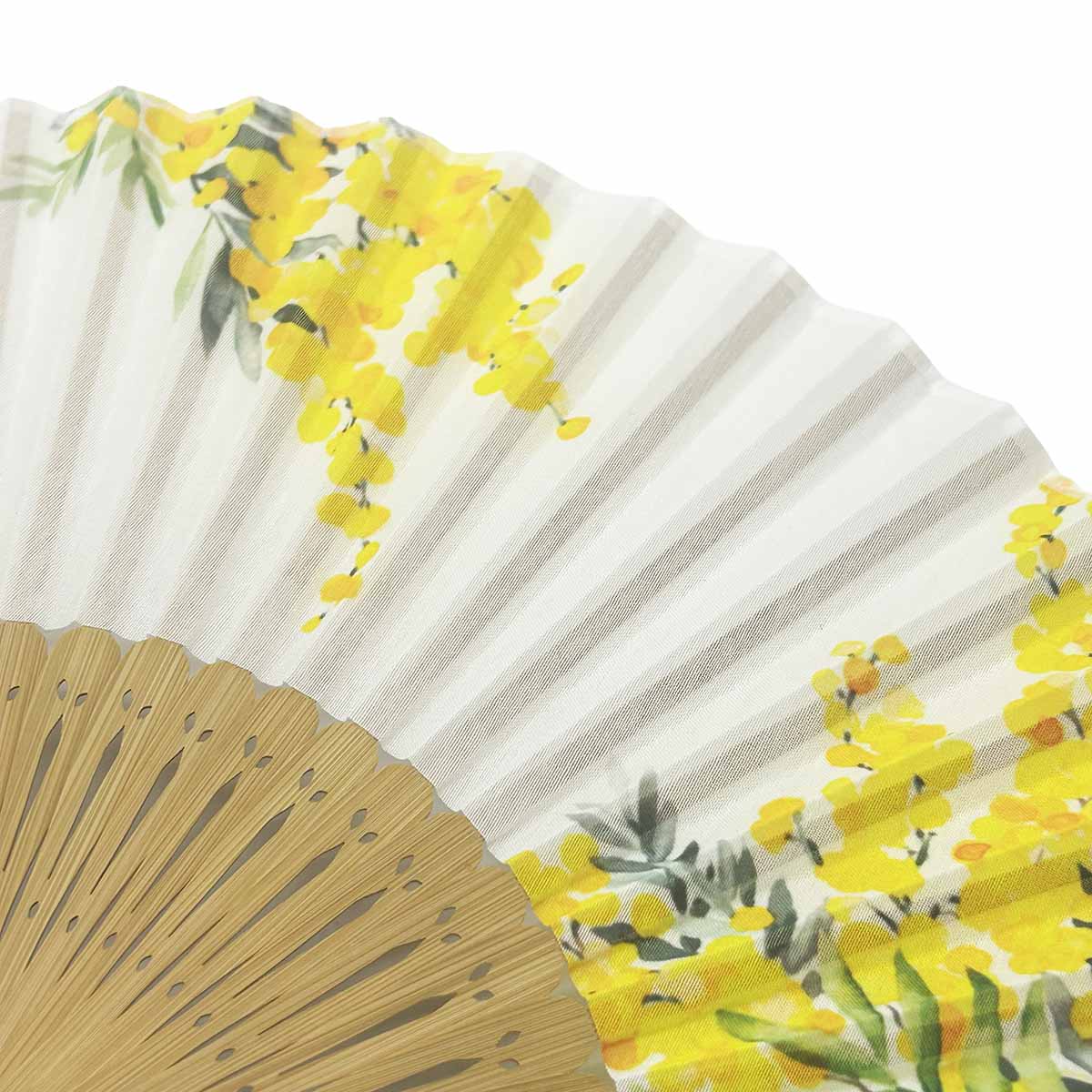 山二 京扇子 ミモザ 白 セット