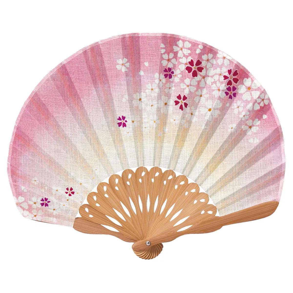 山二 京扇子 桜ぼかし ピンク セット