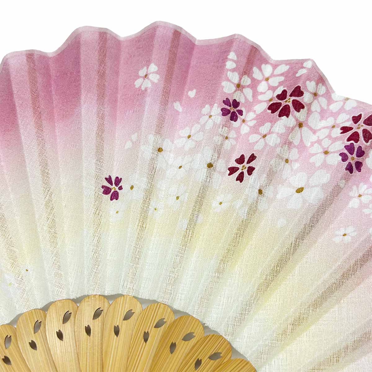 山二 京扇子 桜ぼかし ピンク セット