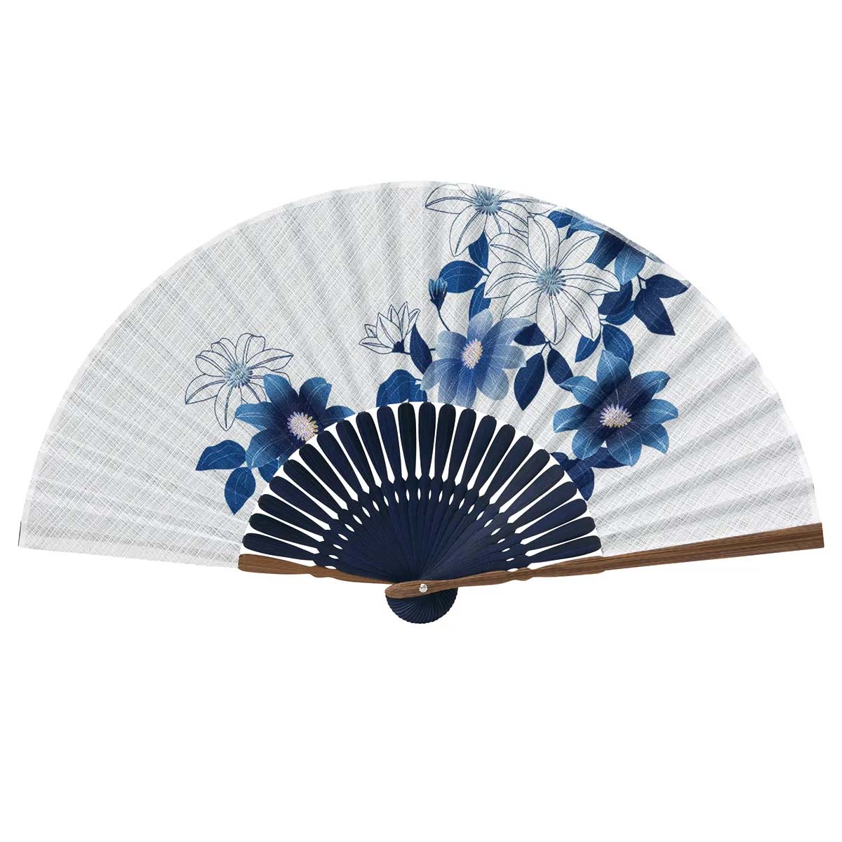 山二 京扇子 藍花 鉄線 セット