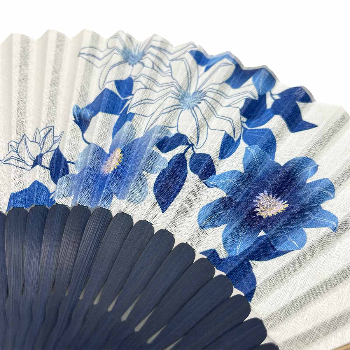 山二 京扇子 藍花 鉄線 セット