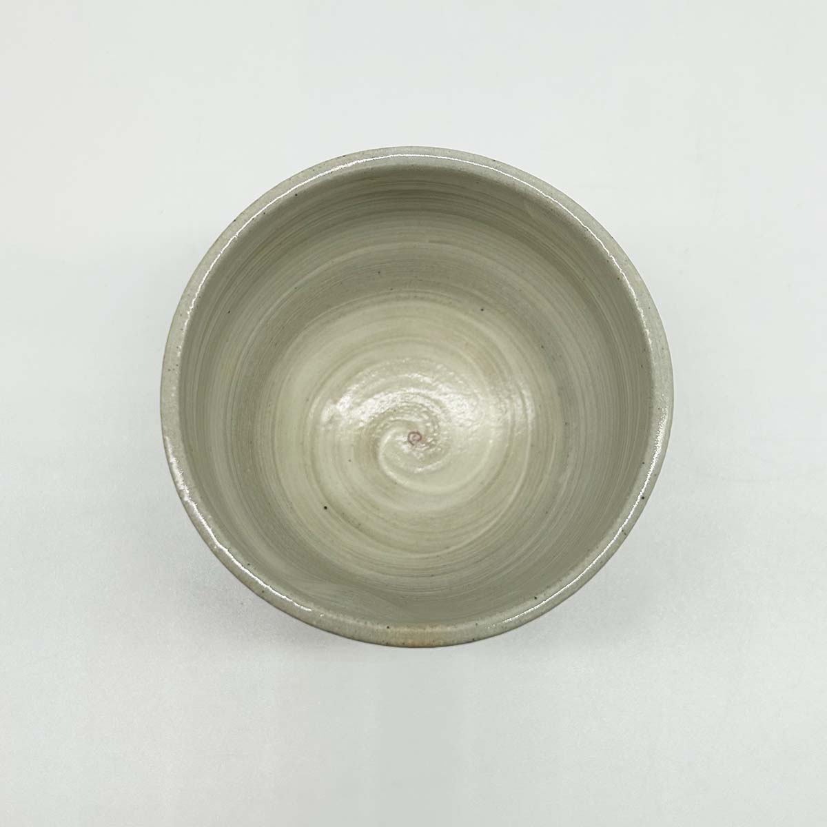 信楽焼　エクボ丸湯呑　花ちらし