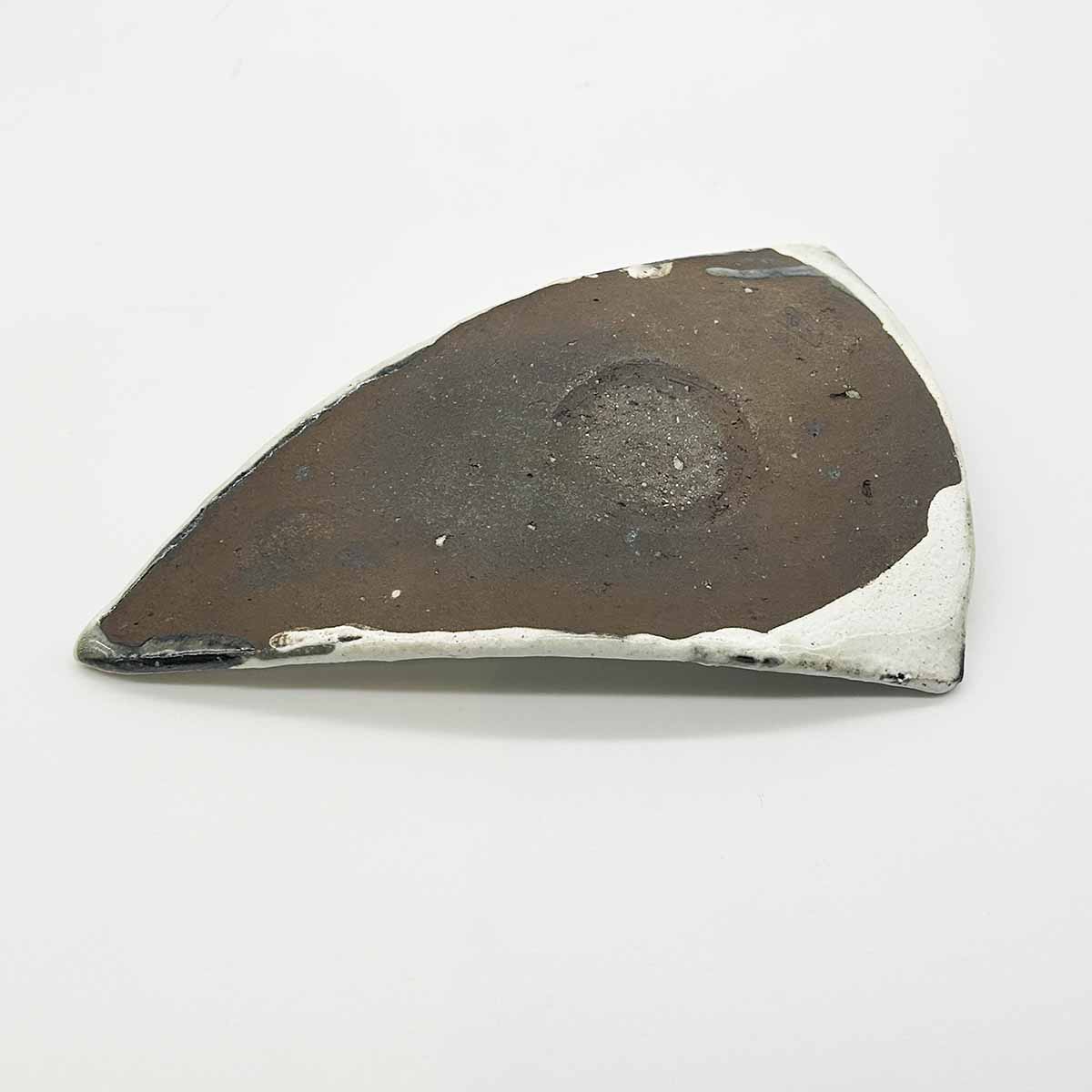 信楽焼 三角皿(小) 粉引