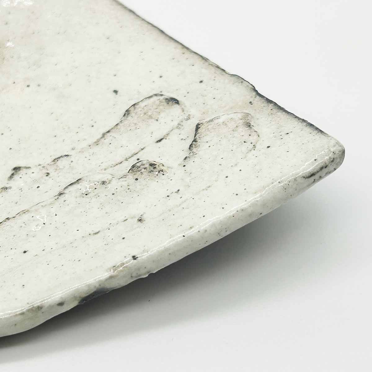 信楽焼 三角皿(小) 粉引