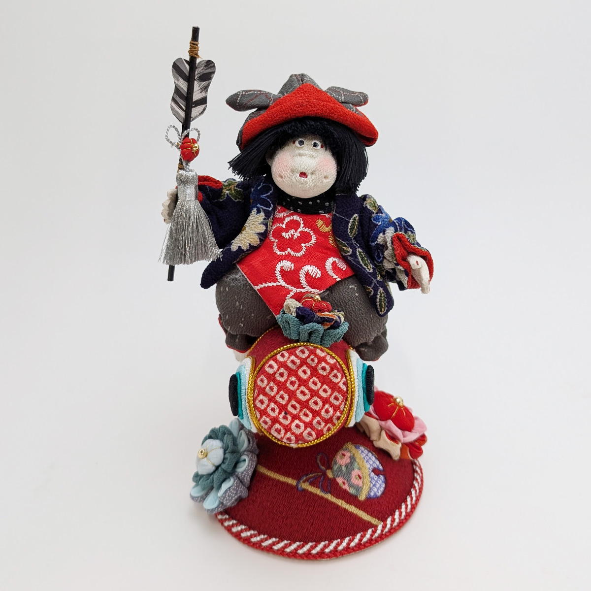 上原　装子作　五月人形　鯉のり童