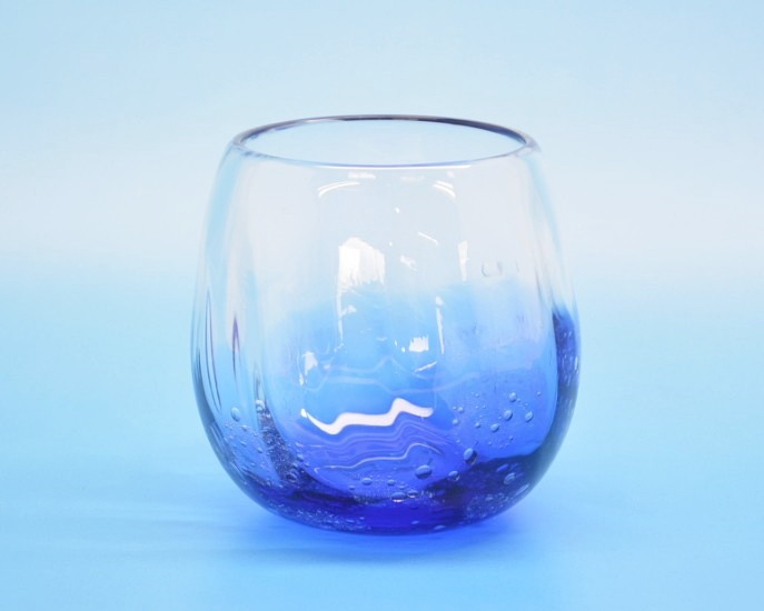 仲本庄吾作(PGO glaas art okinawa) 琉球ガラス　海の音タルグラス