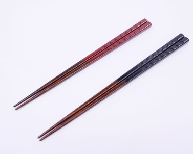 鎌倉彫箸　矢羽