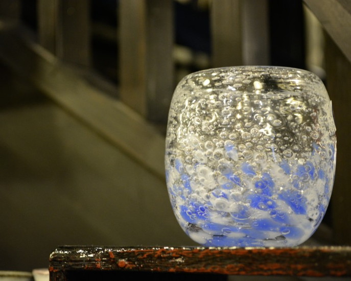 琉球ガラス　気泡の海タルグラス
