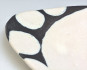 長石釉丸紋ストライプ　たまご皿