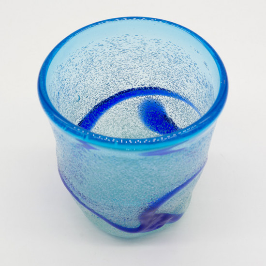 泡波巻石型グラス　水