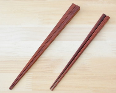 京都銘木箸　紅紫檀