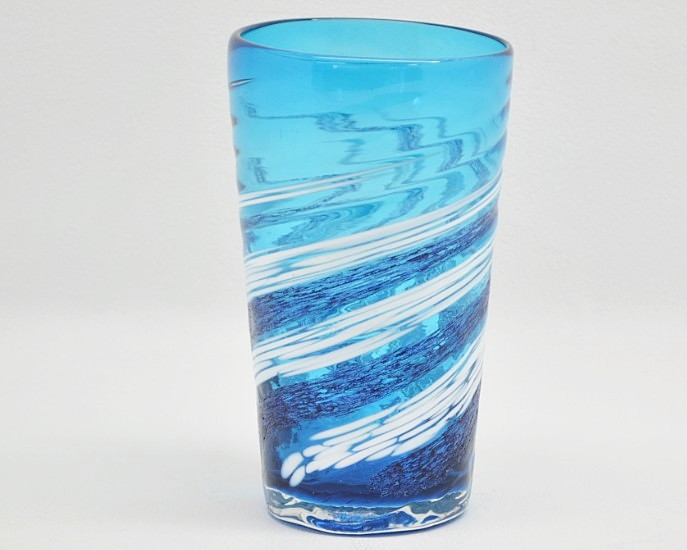 琉球ガラス　コバルトタンブラー