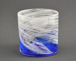 琉球ガラス　ロックグラス　青