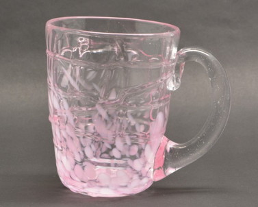 小樽ガラス 桜 マグカップ