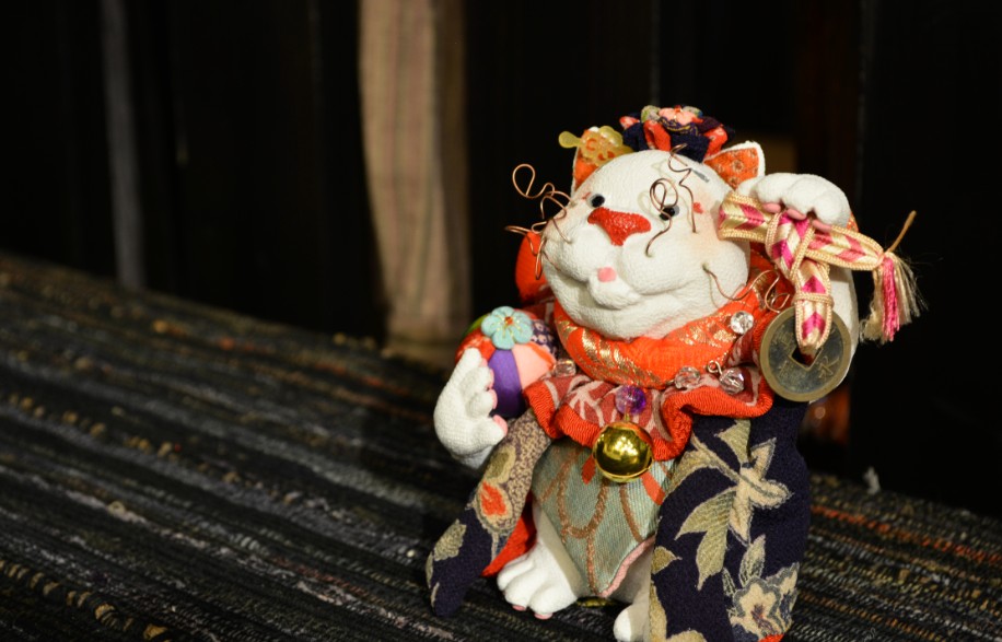 着物を着たネコ No.1 古布・縮緬・人形作家 - 趣味/おもちゃ