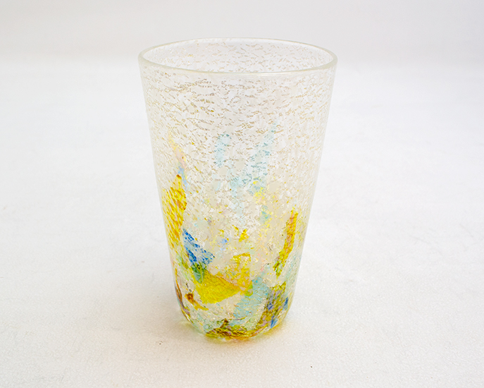 Kim　Glass　Design　小樽ガラス　タンブラー・ソルベの正面カットです