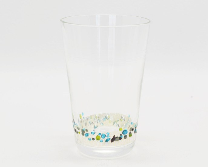 Kim　Glass　Design　小樽ガラス　タンブラー・lino　シンプルな柄と形です