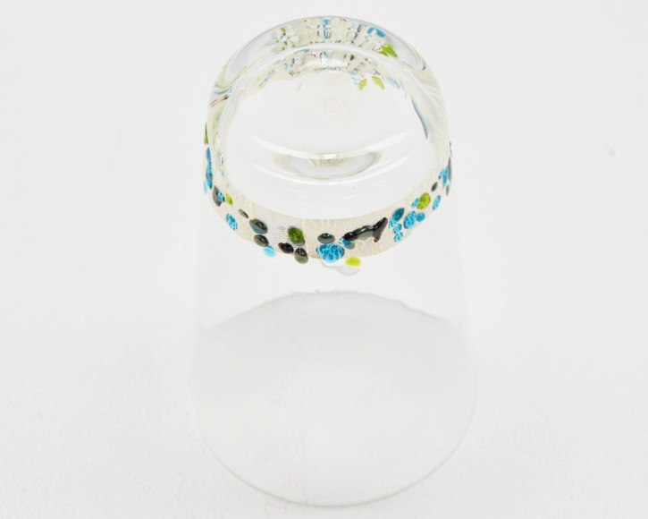 Kim　Glass　Design　小樽ガラス　タンブラー・lino　高台のカットです
