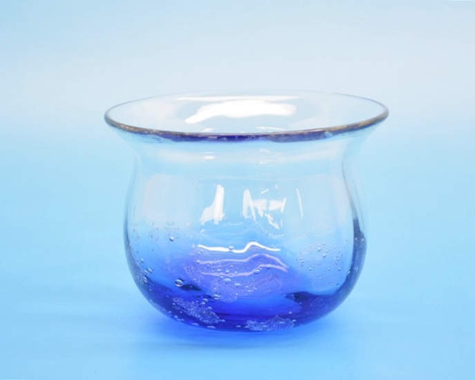 仲本庄吾作(PGO glass art okinawa)　琉球ガラス　海の音冷茶グラス