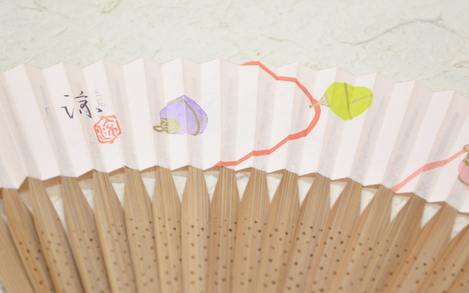 京風庵大むら作　京扇子　鈴　45間
