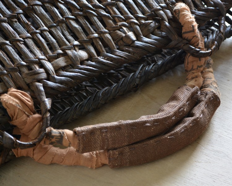 編み細工　山ぶどう籠バッグ⑦　正面