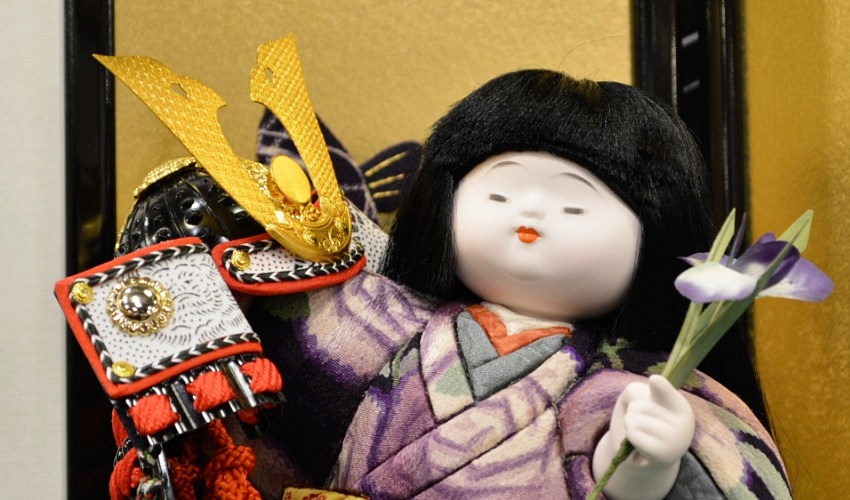 京都くろちく　端午木目込人形　かぶと大将