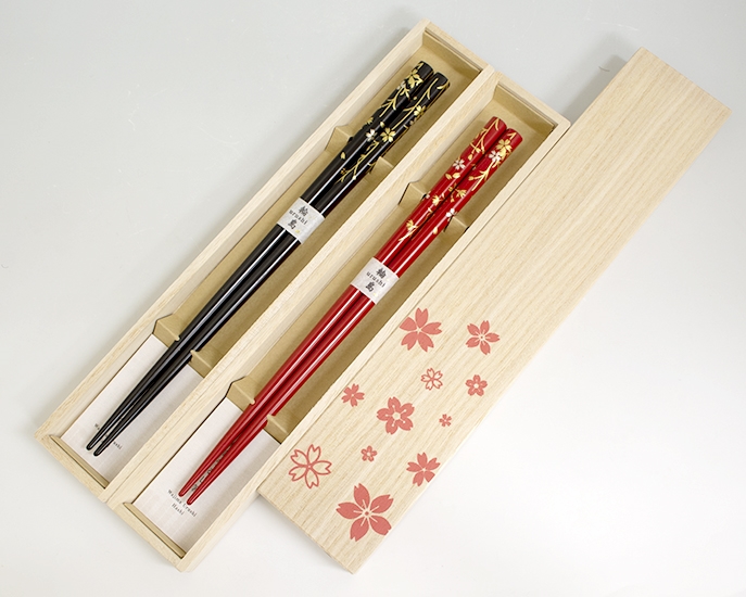 輪島塗　Sakura箸　糸Sakura　1