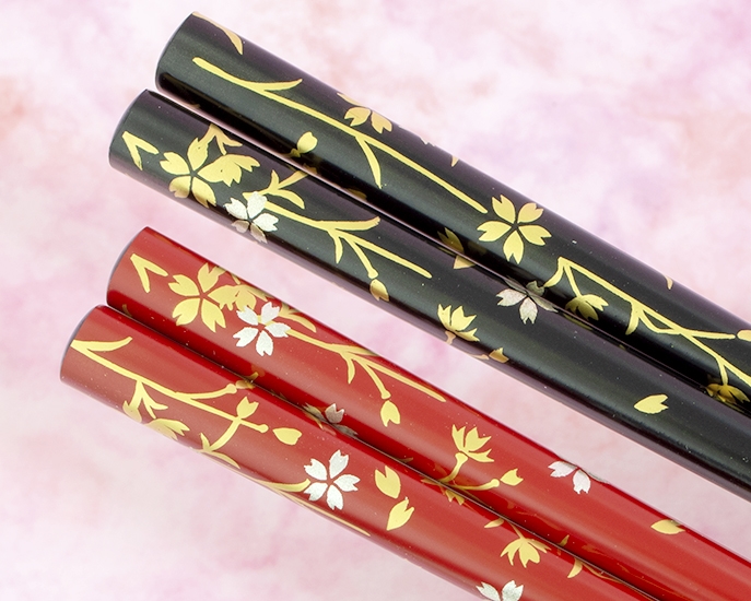 輪島塗　Sakura箸　糸Sakura　柄