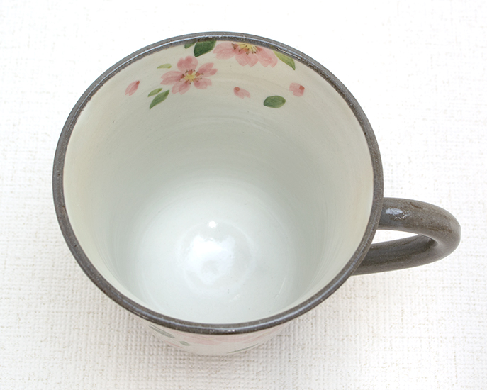 京焼　マグカップ 花桜　3