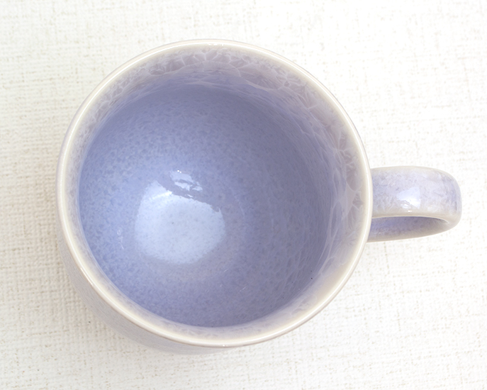 京焼　マグカップ 花結晶　紫　2