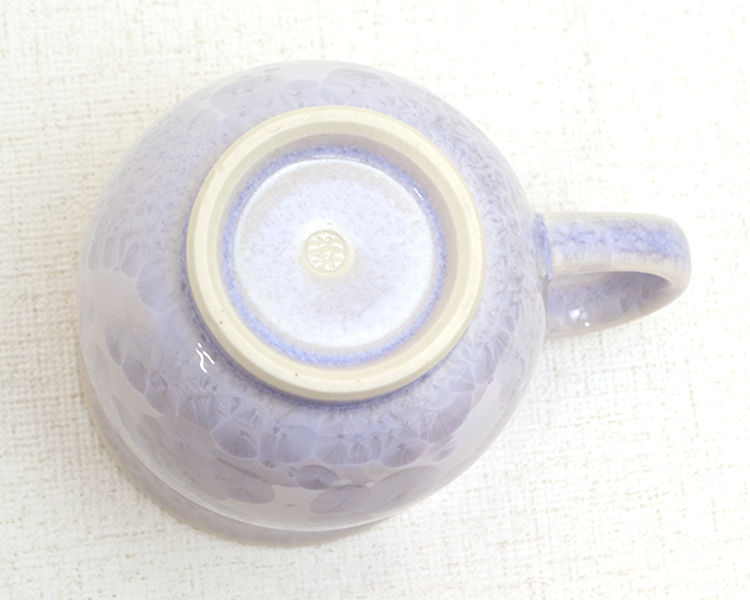 京焼　マグカップ 花結晶　紫　3