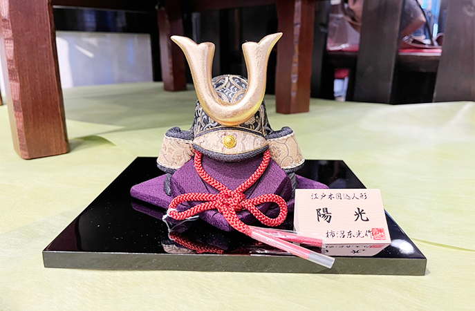京都くろちく　端午木目込人形　陽光イメージ