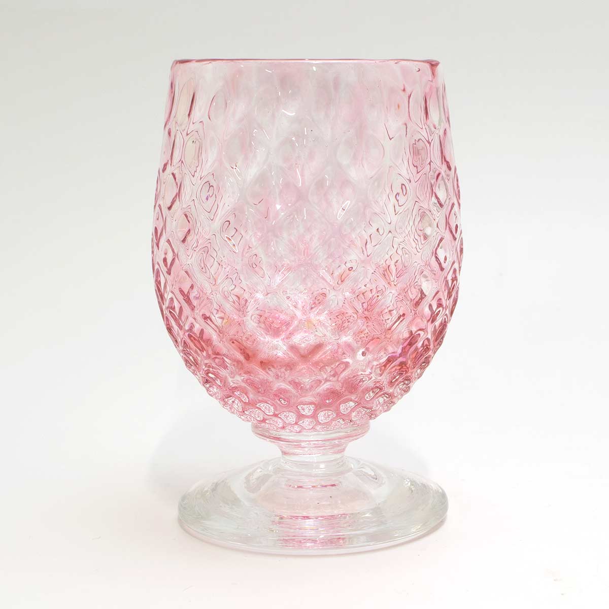 富山ガラス フリーカップ  ピンク1