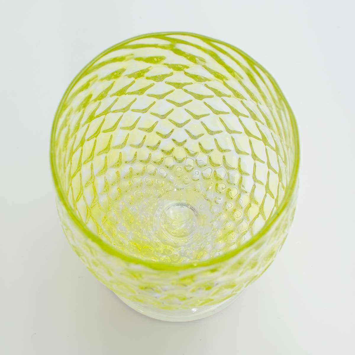 富山ガラス フリーカップ  レモン2